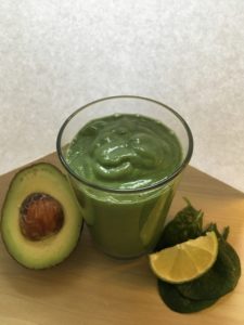 summer green smoothie superfood powder avocado