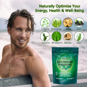 green superfood owder blend naturally optimise your energy health and wellbeing